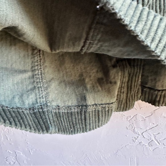 Zara Green Corduroy Button Front Mini Skirt Indie Dark Academia Cottagecore Sz S - Picture 8 of 11